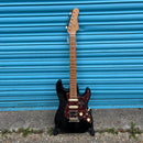Crafter Crema HSS Electric Guitar - Cosmic Black with Maple Fingerboard
