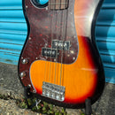 SX P Bass Style Electric Bass in 3 Colour Sunburst Left Handed with Gig Bag