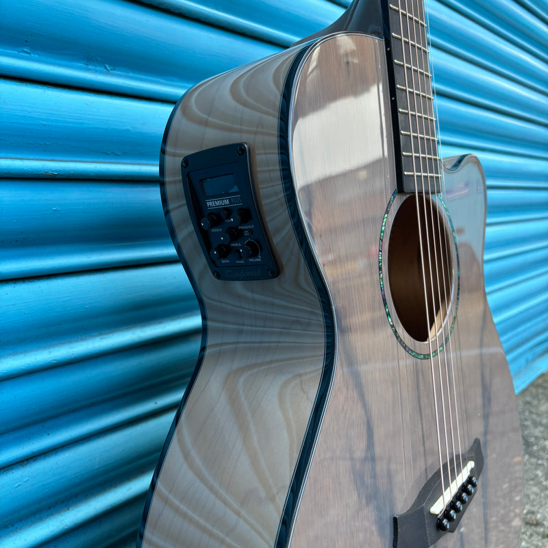 Tanglewood Azure TA4CEGY Super-Folk Electro-Acoustic Guitar Grey