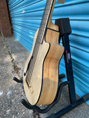 ORTEGA Bamboo Series Short Scale Uke Bass 4 String - Solid Bamboo + Bag
