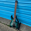 Cort G6TR Headless Electric Guitar with Padded Gig Bag - Semi Gloss Lagoon