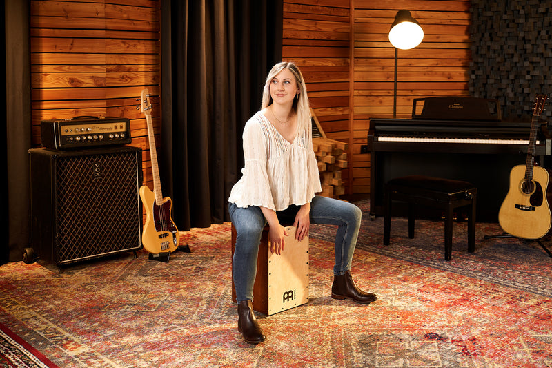 MEINL Percussion Snarecraft Series Snare Cajon 80 - Baltic Birch/Almond Birch