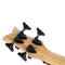 ORTEGA Bamboo Series Short Scale Uke Bass 4 String - Solid Bamboo + Bag