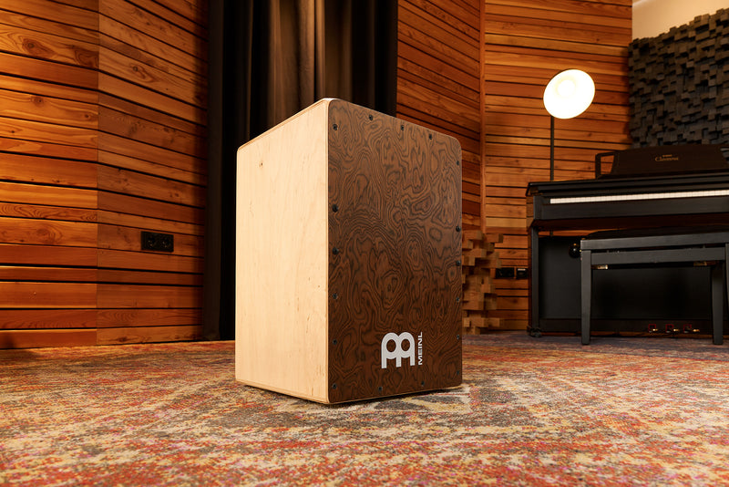 MEINL Percussion Snarecraft Series Snare Cajon 80 - Burl Wood