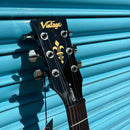 B-Stock Vintage V69 SG Style Electric Guitar Gloss Black