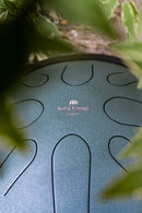 Meinl Sonic Energy 10" Compact Steel Tongue Drum, B Minor, 8 Notes, 432 Hz, Dark Green