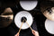 Meinl MMP4BK 4" Marshmallow Drum Practice Pad - Black