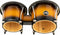 Meinl Headliner Series Wooden Bongos 6 3/4" MACHO & 8" HEMBRA - Vintage Sunburst