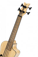 ORTEGA Bamboo Series Short Scale Uke Bass 4 String - Solid Bamboo + Bag