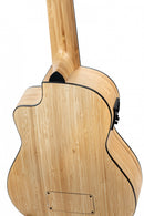 ORTEGA Bamboo Series Short Scale Uke Bass 4 String - Solid Bamboo + Bag