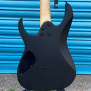Ibanez GIO RG Series Electric Guitar in Black Flat with Red Plate - GRG131DX-BKF