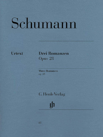 Schumann - Drei Romanzen Opus 28 - Three Romances for Piano - Urtext (G.Henle Verlag Publisher)