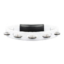MEINL Percussion Headliner® Series Molded ABS Single-Row Tambourine - White