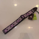 AMUMU Vegan Guitar Strap - Star Bloom Purple