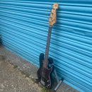 SX 3/4 Short Scale Precision Style Bass Guitar - Black (including Gigbag)
