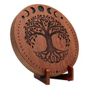 MEINL Sonic Energy 12" Rain Disk, Stream Sound, Moon Phases & Tree of Life Carving