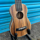 Snail UKS-215E Zebrawood Soprano Ukulele, inc. Gig Bag