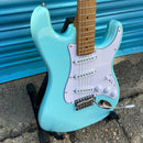 Gould GE10SBL Santa Fe Sonic Blue Strat Style Electric Guitar