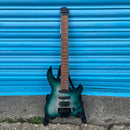 Cort G6TR Headless Electric Guitar with Padded Gig Bag - Semi Gloss Lagoon