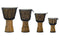 Pearl Rope Tuned Djembe - Zebra Grass