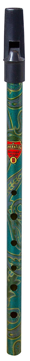 Flageolet Boho D Whistle - Paisley Green