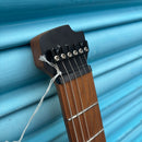 Cort G6TR Headless Electric Guitar with Padded Gig Bag - Semi Gloss Lagoon