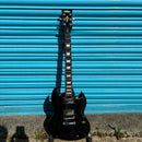 B-Stock Vintage V69 SG Style Electric Guitar Gloss Black