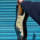 (Pre-Loved) Squier Stratocaster Electric Guitar in Black MIK (Made In Korea)