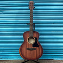 Adam Black O-2 Travel Guitar with Armrest Bevel - Vintage Satin Burst, Inc. Gig Bag