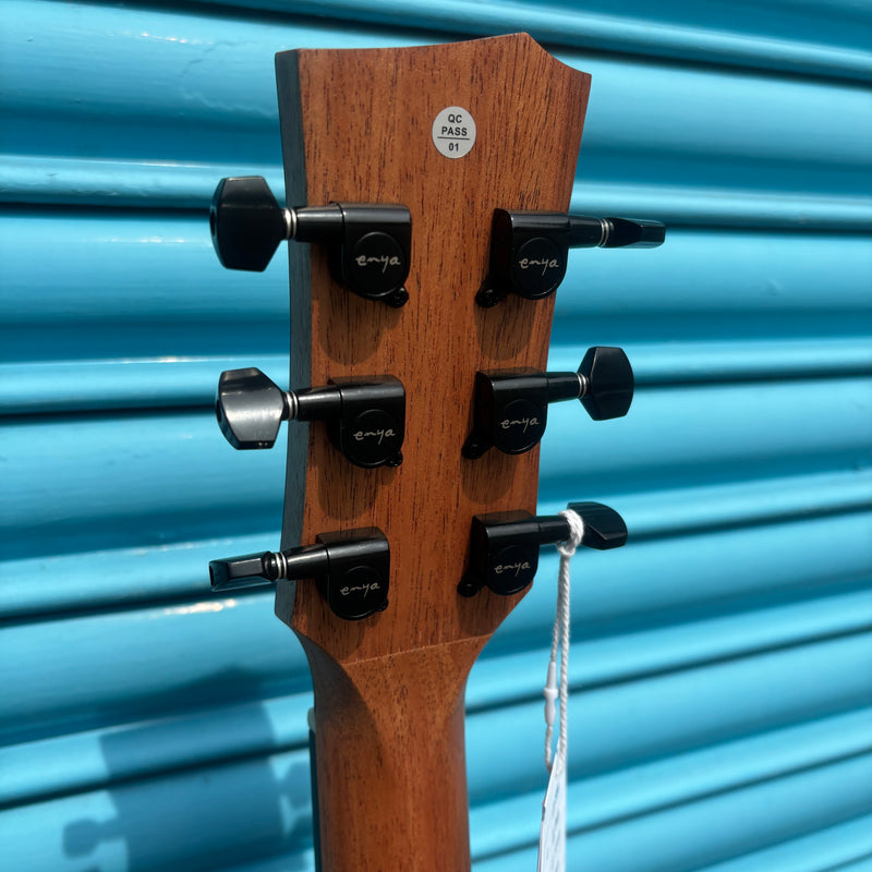 Enya EGA-X1 Pro EQ Electro- Acoustic Guitar With Effects Inc. Padded Gig Bag and Accessories