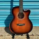 Washburn WCG10CE Electro Acoustic Guitar with a Cutaway in Dessert Sunset