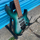 Cort G6TR Headless Electric Guitar with Padded Gig Bag - Semi Gloss Lagoon