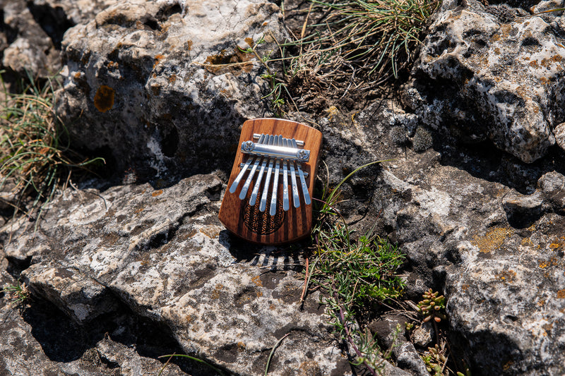 MEINL Sonic Energy Solid "Flower of Life" Mini Kalimba - 8 notes / Red Zebrawood