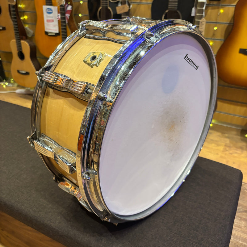 Pre-Loved Ludwig 14" x 6.5" Classic Maple Shell Snare Drum  (1980s)