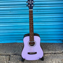 Cort Standard AD Mini Travel Acoustic Guitar in Open Pore Lavender with Gig Bag