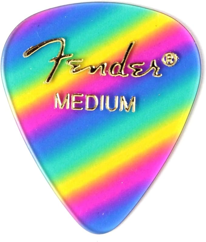 Fender Premium Celluloid Graphic Picks, 351 Shape - 12 Pack