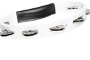 MEINL Percussion Headliner® Series Molded ABS Single-Row Tambourine - White