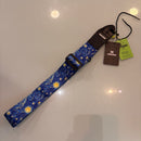 AMUMU Vegan Guitar Straps - Midnight Swirls Blue