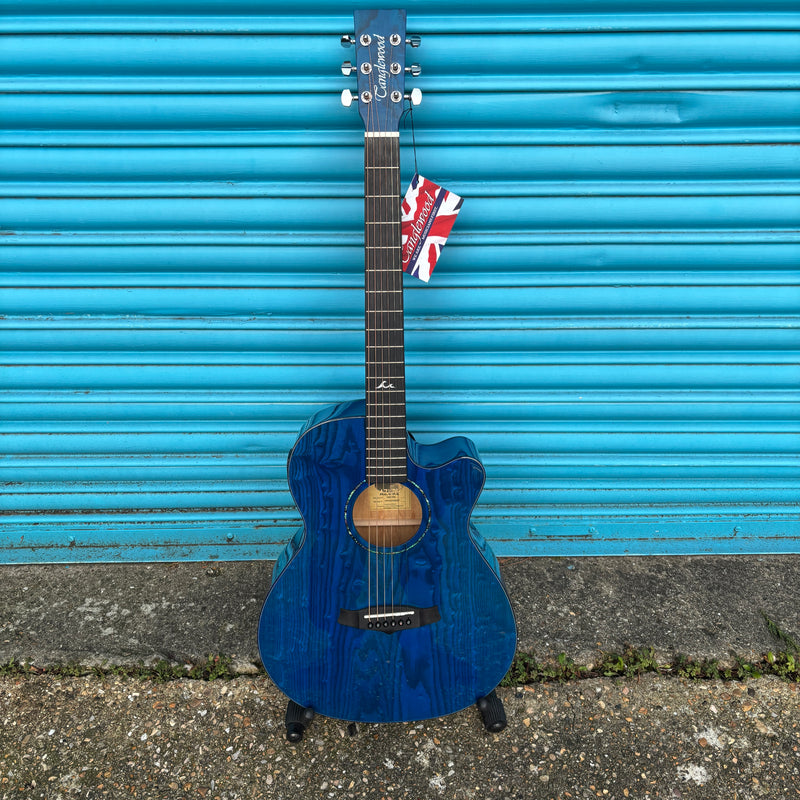 Tanglewood Azure TA4CE-BL Super-Folk Electro-Acoustic Guitar Blue