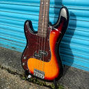 SX P Bass Style Electric Bass in 3 Colour Sunburst Left Handed with Gig Bag