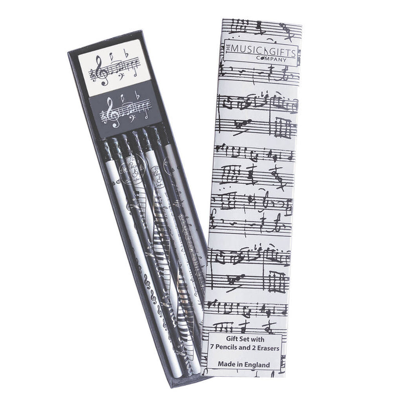 7 Pencil and 2 Eraser Gift Set