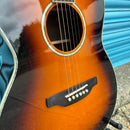 Aria MSG-02 Meister Acoustic Guitar Solid Spruce Top Brown Sunburst