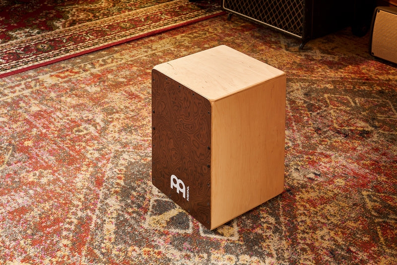 MEINL Percussion Snarecraft Series Snare Cajon 80 - Burl Wood