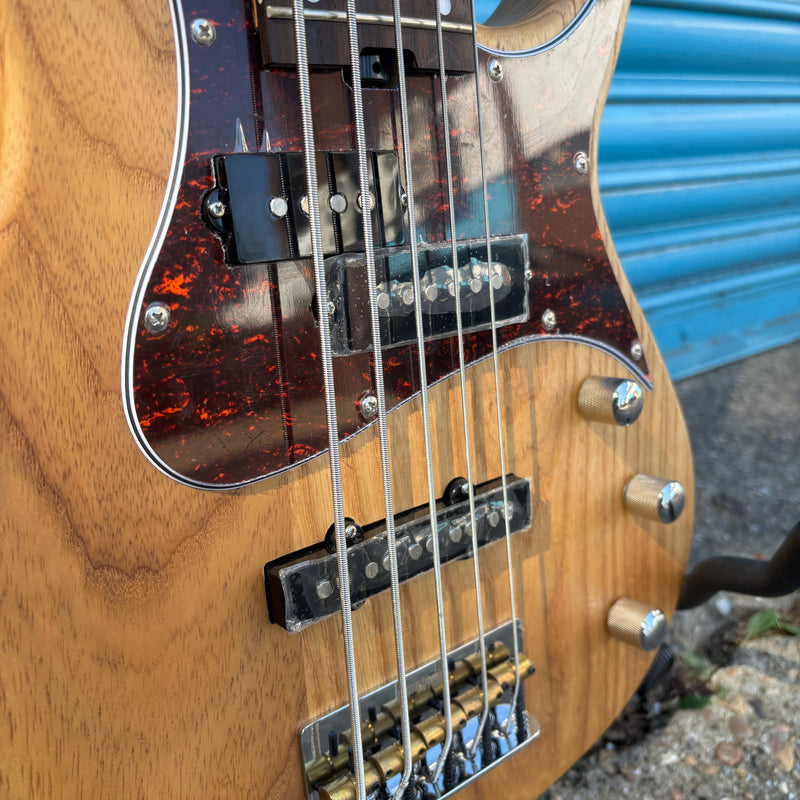 Aria 313 MK2 5 String Detroit Bass - Natural Finish