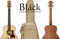 Adam Black 0-2E Electro Acoustic Travel Bass Guitar with Padded Gig Bag