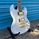Gould Steelport Electric Guitar - White