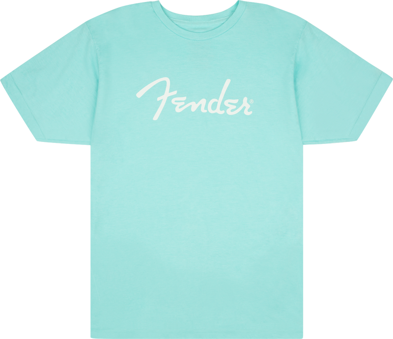 Fender Spaghetti Logo Tee - Daphne Blue