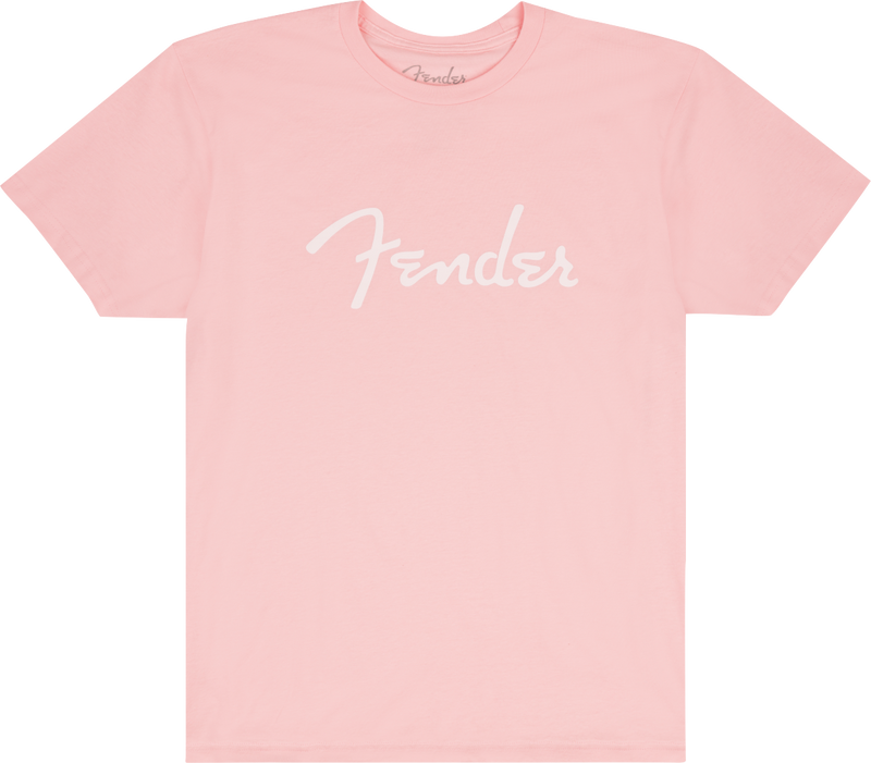 Fender Spaghetti Logo Tee - Shell Pink