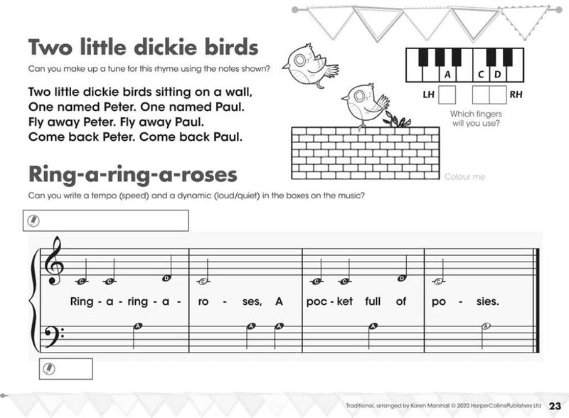 Get Set! Piano My First Piano Pieces, Puzzles & Activities