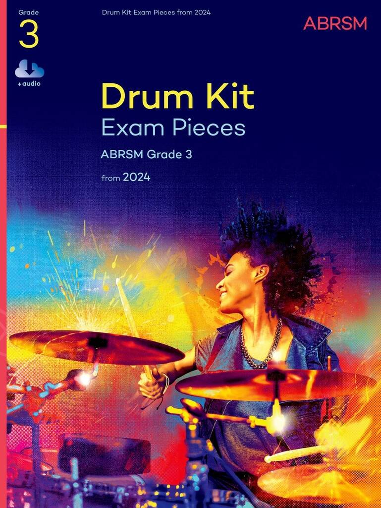 DRUM KIT EXAM PIECES, GRADE 3, FROM 2024